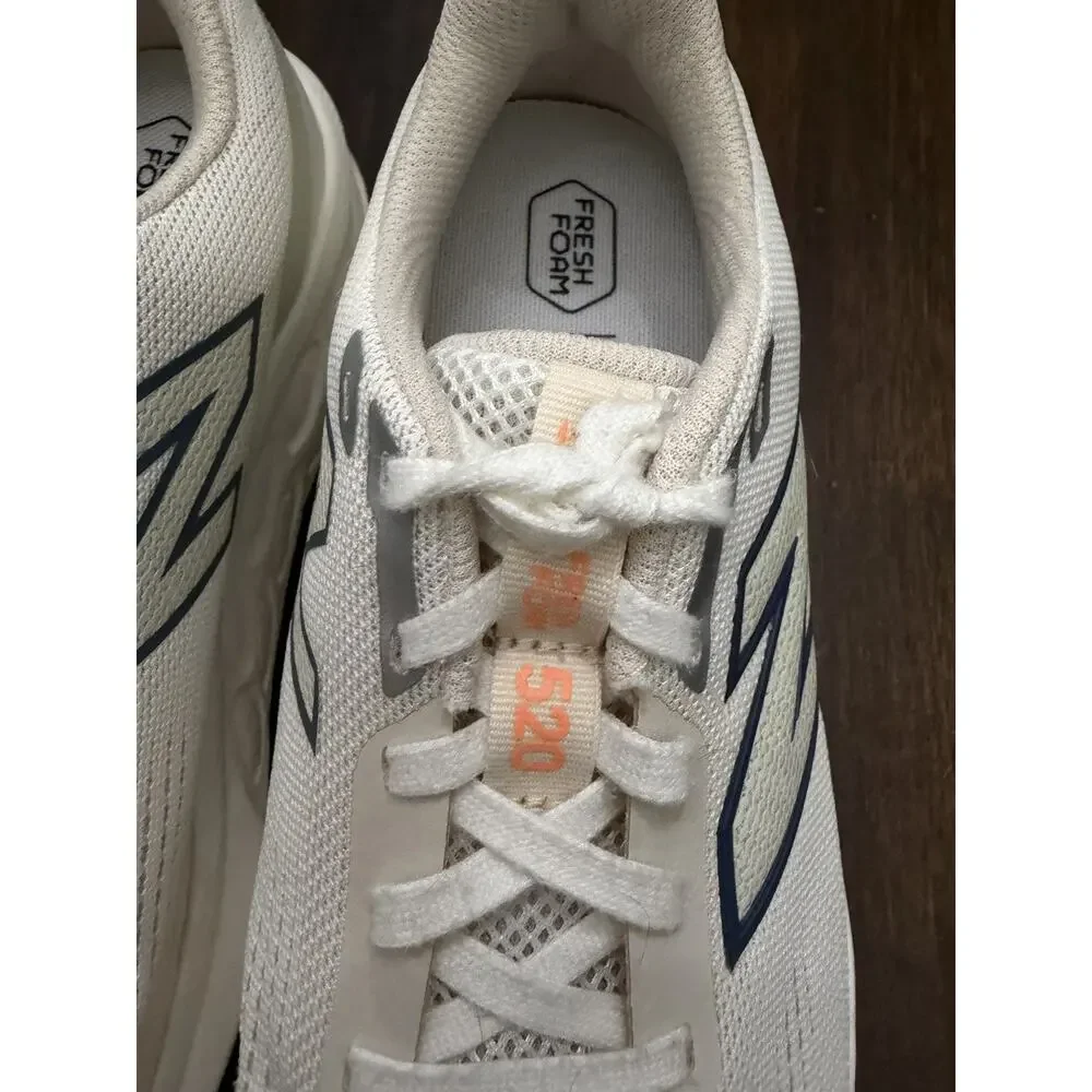 New Balance Women's Fresh Foam 520 v9 size 7.5 White,Orange, Blue
